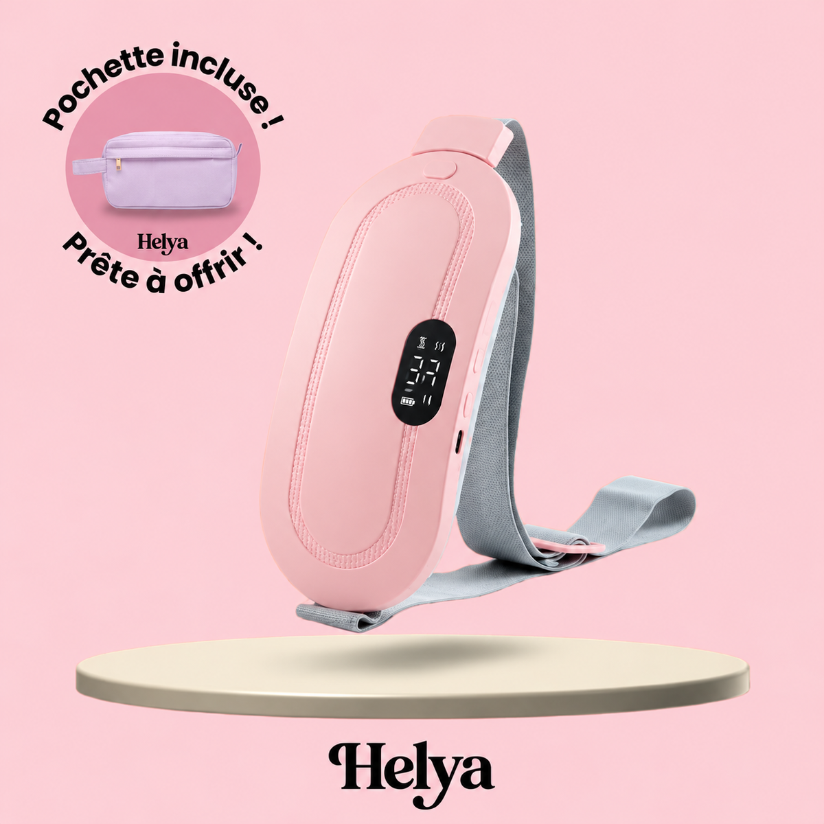 Ceinture chauffante et massante Helya pour les règles